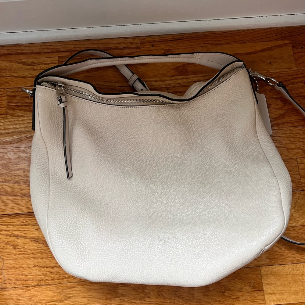Coach 31623 Bleecker Sullivan Buffalo Embossed Leather 2/Way Hobo in Cream